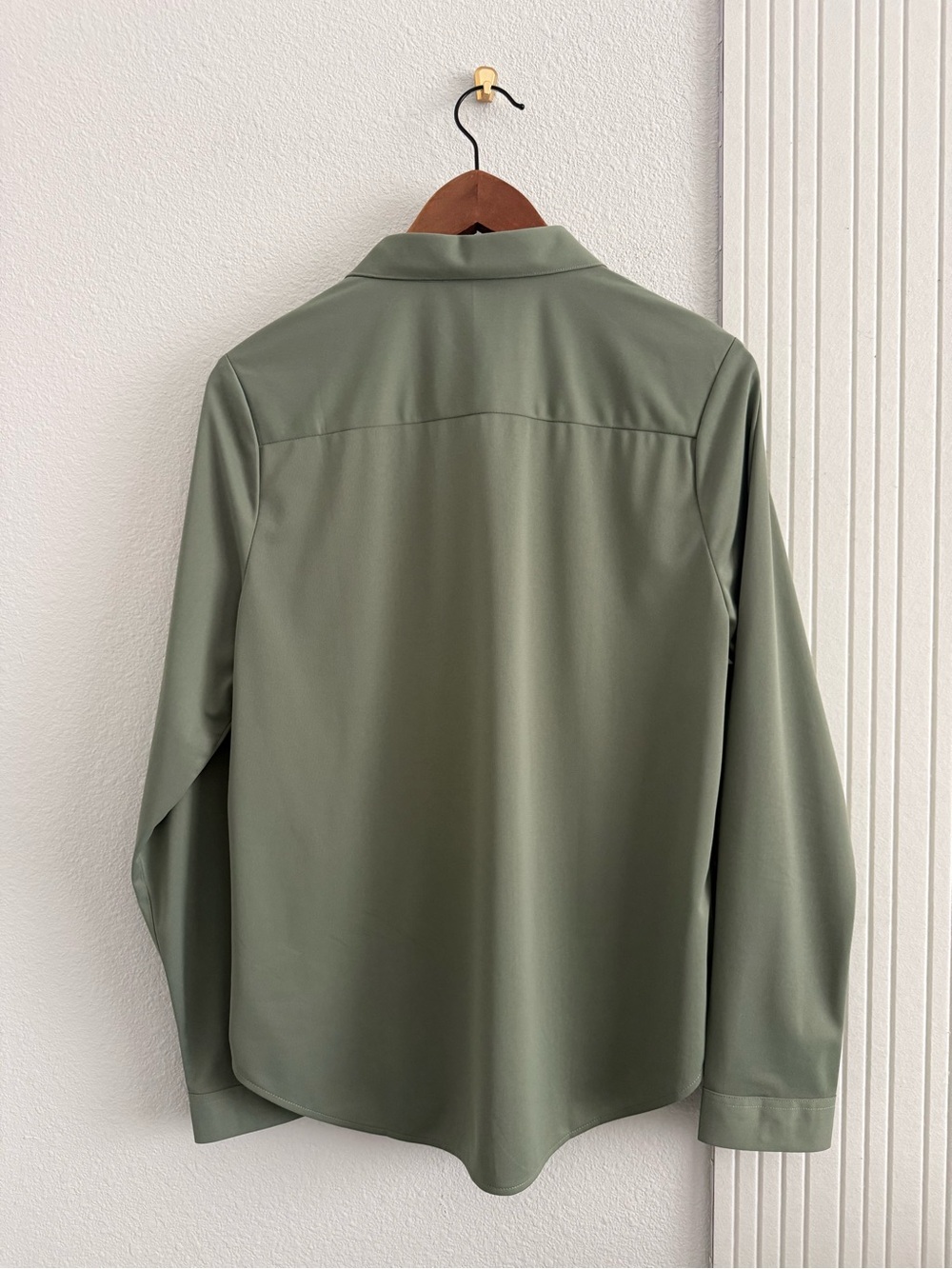 Sage Olive Green Button Down Shirt - Picture 3 of 3